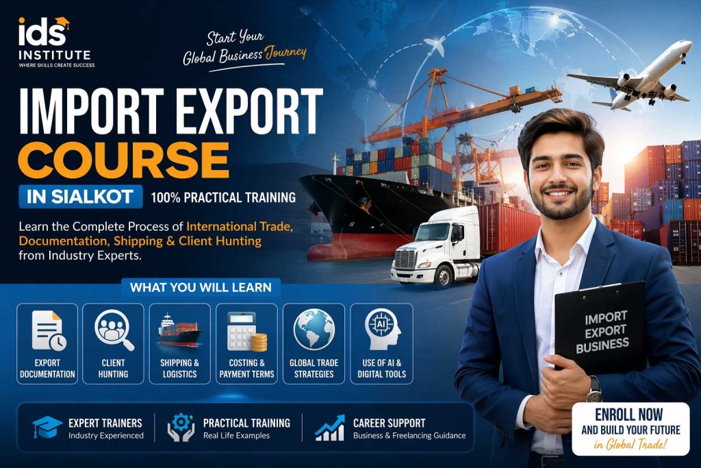 import export course in sialkot