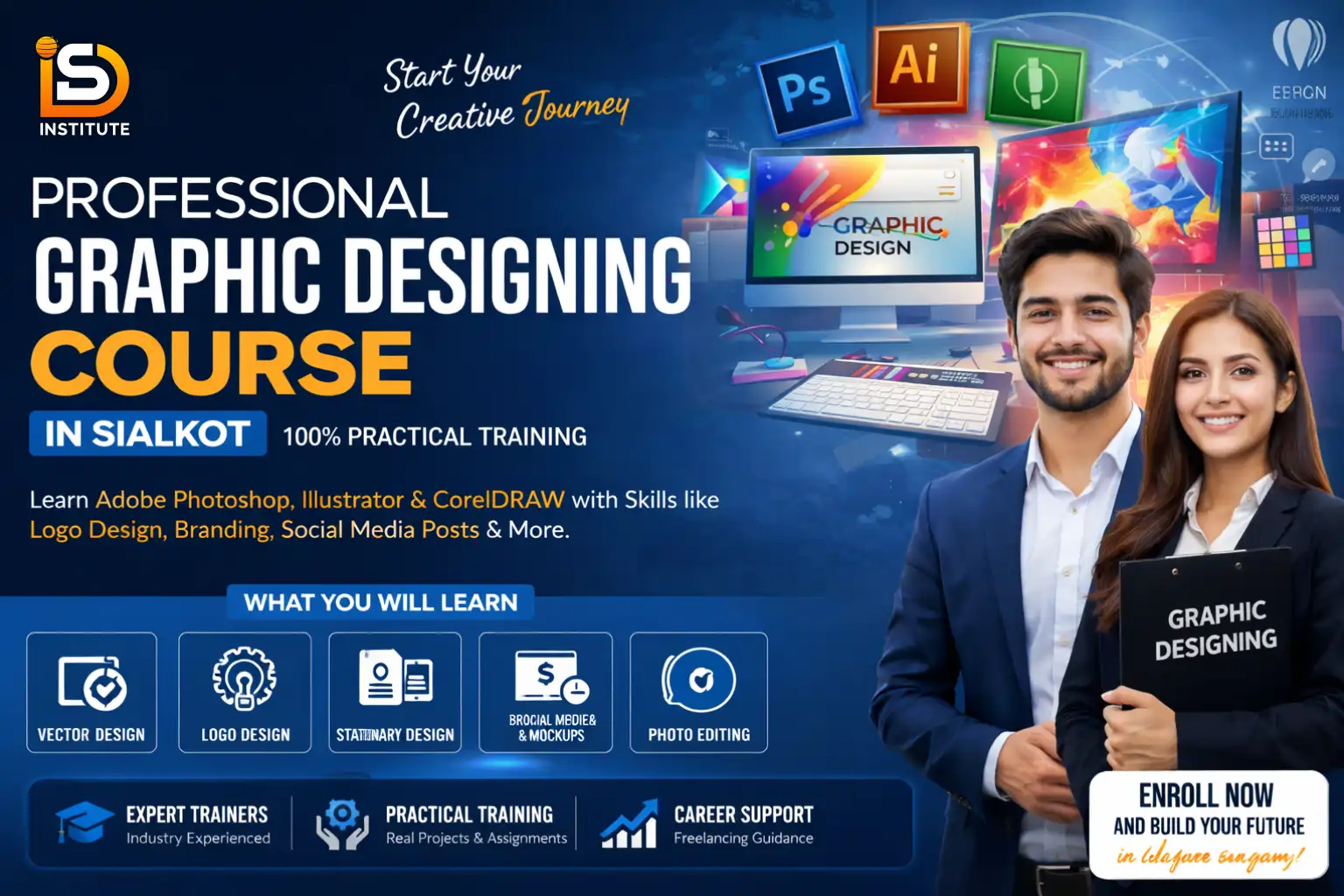 professional graphic designing course in sialkot
